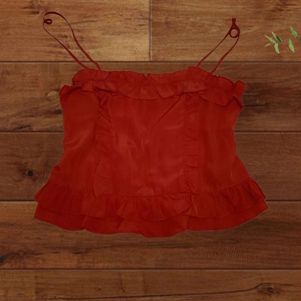 Forever 21 Ruffled Ditsy Top- NWOT